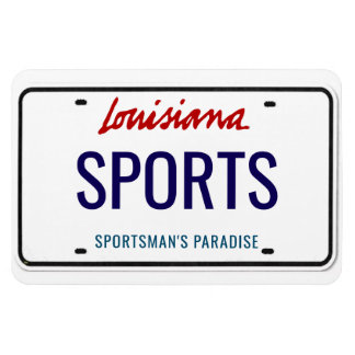 Louisiana License Plate Flexible Magnet