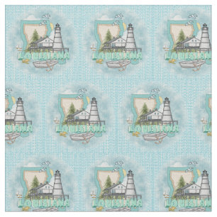 Louisiana Lighthouse Fabric