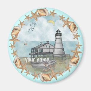 Louisiana lighthouse magnet