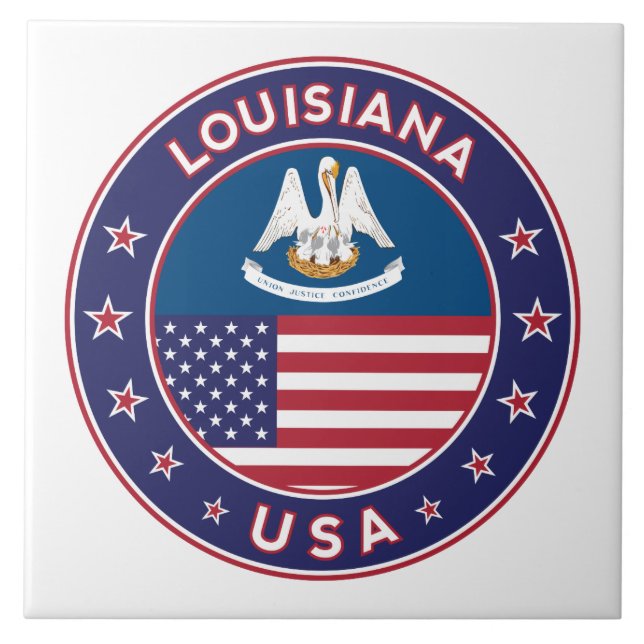 Louisiana, Louisiana phone case, sticker, bag Ceramic Tile (Front)