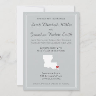 Louisiana Love - Customizable Wedding Invitation