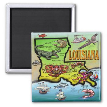 Louisiana Magnet by FunGraphix at Zazzle