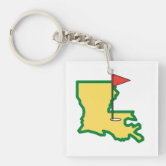 Louisiana Fishing Sunset Fishing Keychain