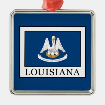 Louisiana Metal Ornament by KellyMagovern at Zazzle