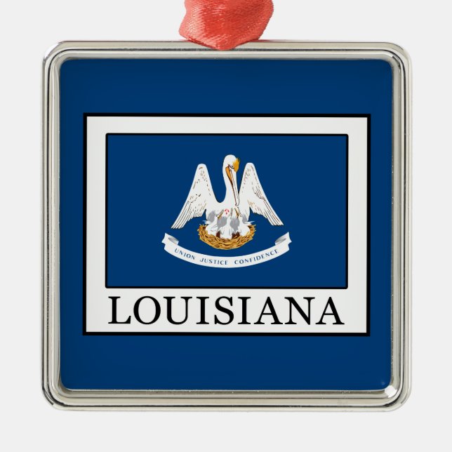 Louisiana Metal Ornament (Front)