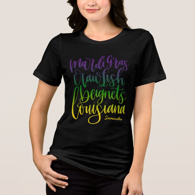 Louisiana  | Modern Tourist Custom Tri-Blend Shirt (Front)