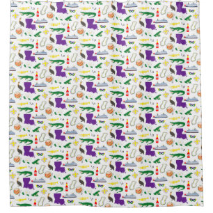 Louisiana New Orleans Mardie Gras Shower Curtain