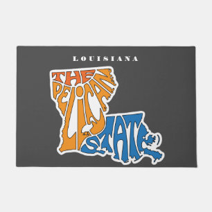 Louisiana Nickname Word Art Doormat