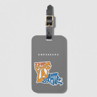 Louisiana Nickname Word Art Luggage Tag