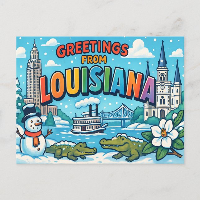 LOUISIANA Postcard (Front)