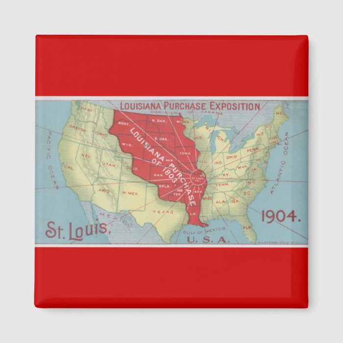 Louisiana Purchase Refrigerator Magnets