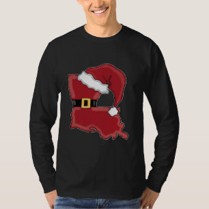 Louisiana Santa Sublimation Louisiana Christmas  T-Shirt