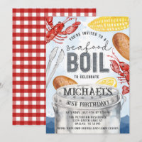 Louisiana Seafood Lobster Crab Boil Birthday Party