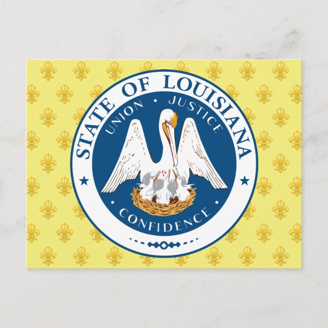Louisiana Seal Postcard (Front)