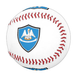Louisiana shield flag baseball