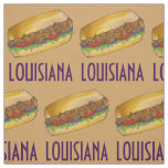 Louisiana Shrimp Po&#39;Boy New Orleans Sandwich Fabric