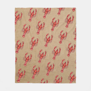 Louisiana Southern Cajun Crawfish Fleece Blanket