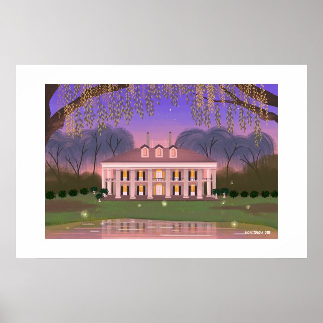 Louisiana Southern Mansion House Large Print (Front)