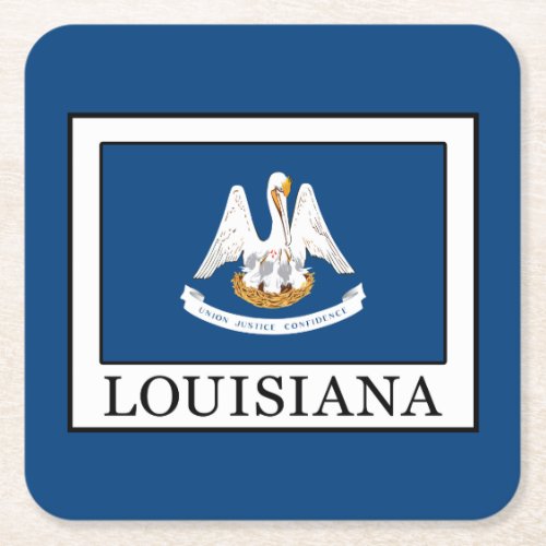 Louisiana Square Paper Coaster