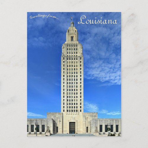 Louisiana State Capitol Baton Rouge Louisiana Postcard