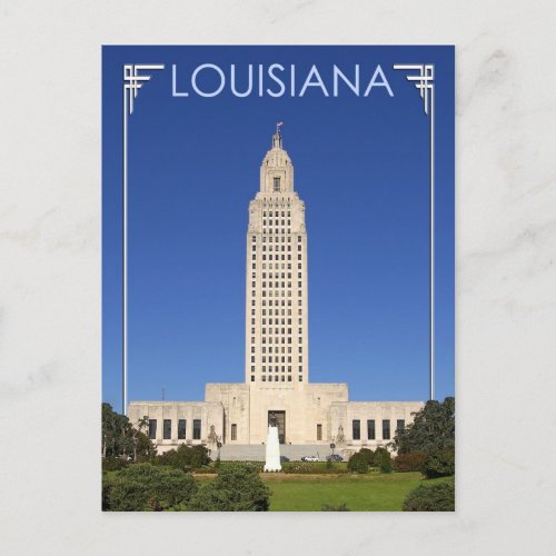 Louisiana State Capitol building Baton Rouge Postcard