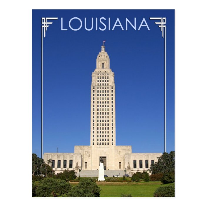 Tallest in Nation --- Postcard Louisiana Louisiana State Capitol Baton Rouge