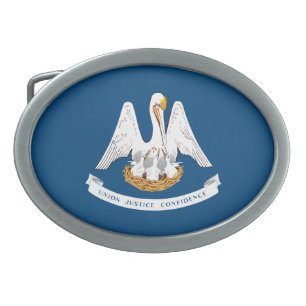 Louisiana State Flag Belt Buckle