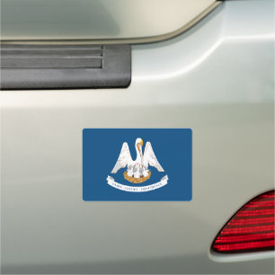 Louisiana State Flag Car Magnet