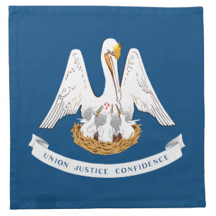 Louisiana State Flag Cloth Napkin