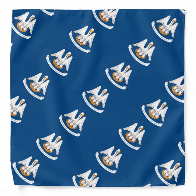 Louisiana State Flag Design Bandana (Front)