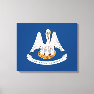 Louisiana State Flag Design Canvas Print