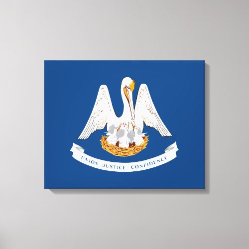 Louisiana State Flag Design Canvas Print