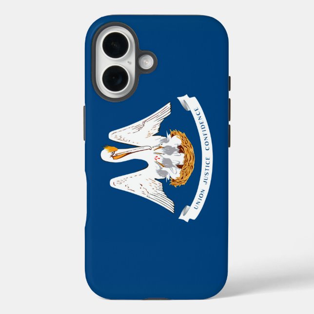 Louisiana State Flag Design Case-Mate iPhone Case (Back)