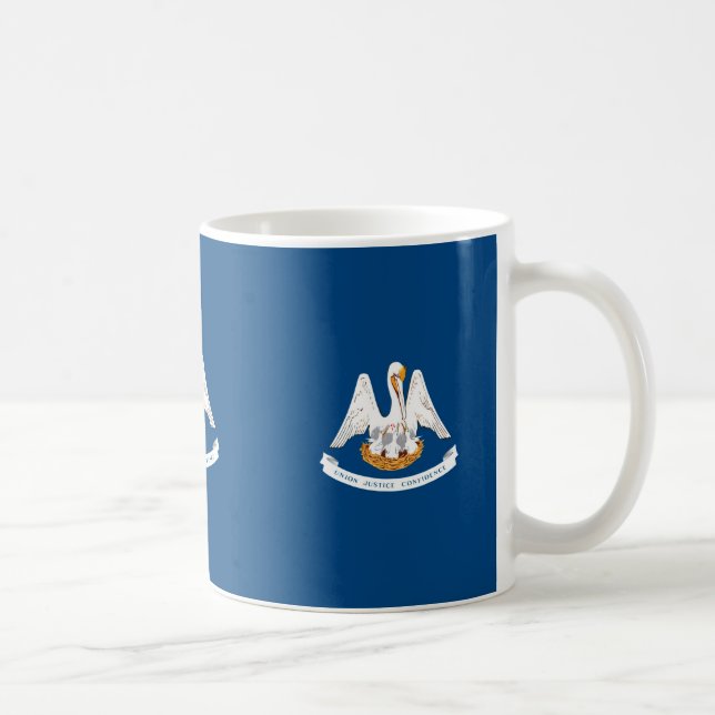 Louisiana State Flag Design Coffee Mug (Right)