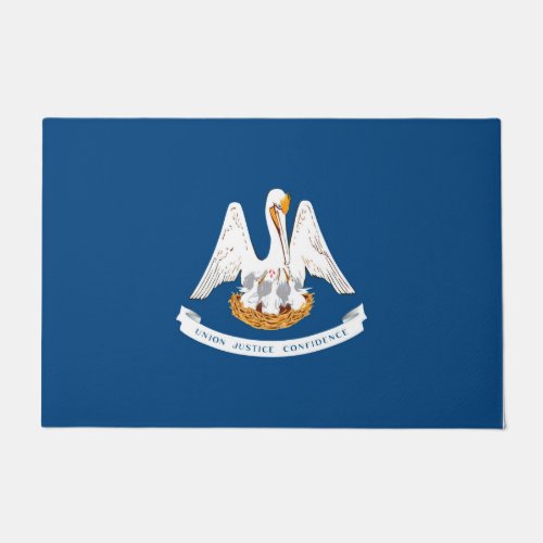Louisiana State Flag Design Doormat