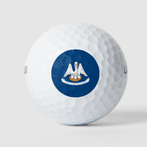 Louisiana State Flag Design Golf Balls
