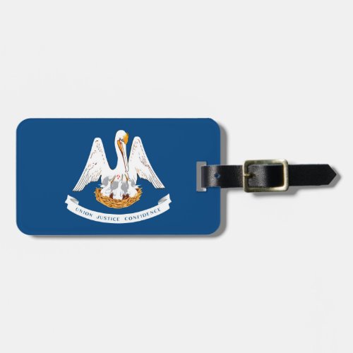 Louisiana State Flag Design Luggage Tag