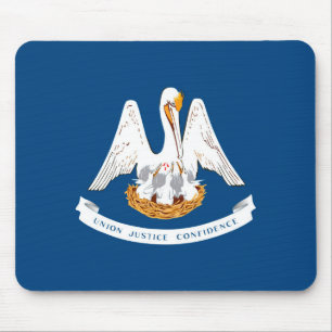 Louisiana State Flag Design Mouse Pad