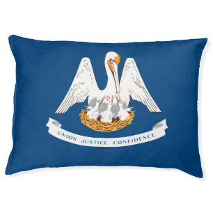 Louisiana State Flag Design Pet Bed
