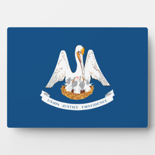Louisiana State Flag Design Plaque