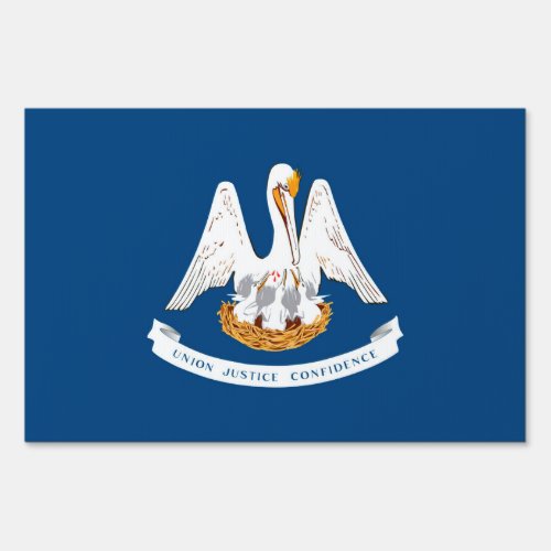 Louisiana State Flag Design Sign