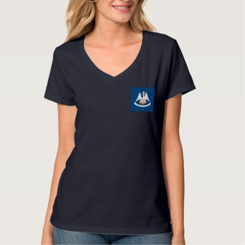 Louisiana State Flag Design T_Shirt