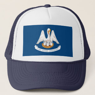 Louisiana State Flag Design Trucker Hat