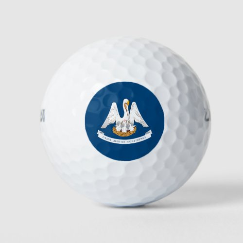 Louisiana State Flag Golf Balls