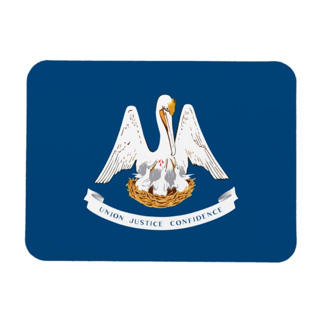 Louisiana State Flag Magnet (Horizontal)
