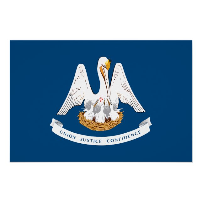 Louisiana State Flag Poster (Front)