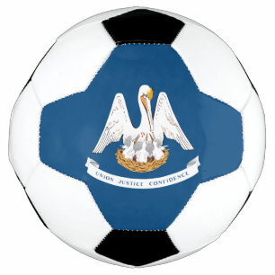 Louisiana State Flag Soccer Ball