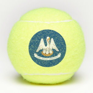 Louisiana State Flag Tennis Balls
