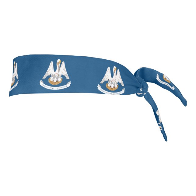 Louisiana State Flag Tie Headband (Rotate 90)