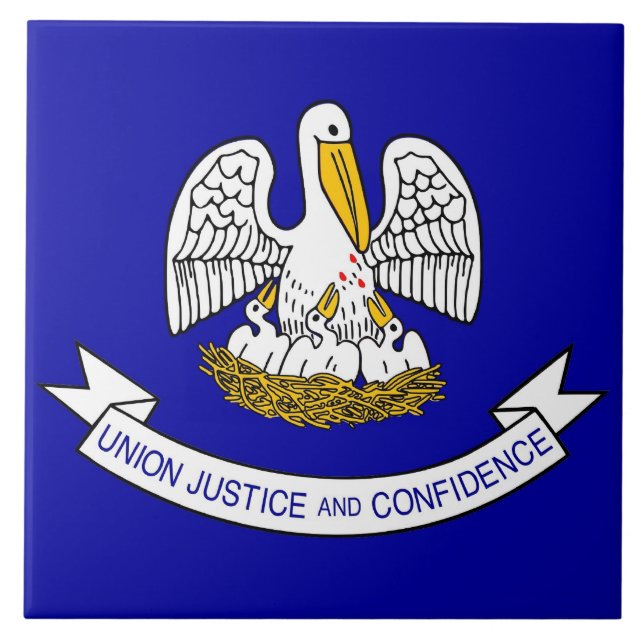 Louisiana State Flag Tile (Front)